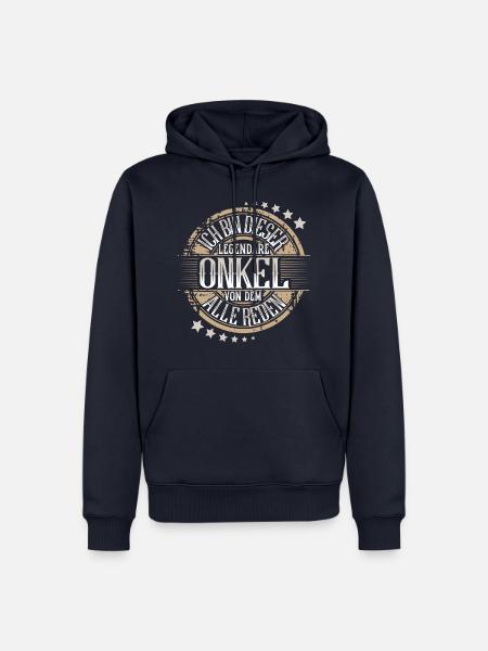 Onkel - Männer Premium Bio Hoodie - Navy