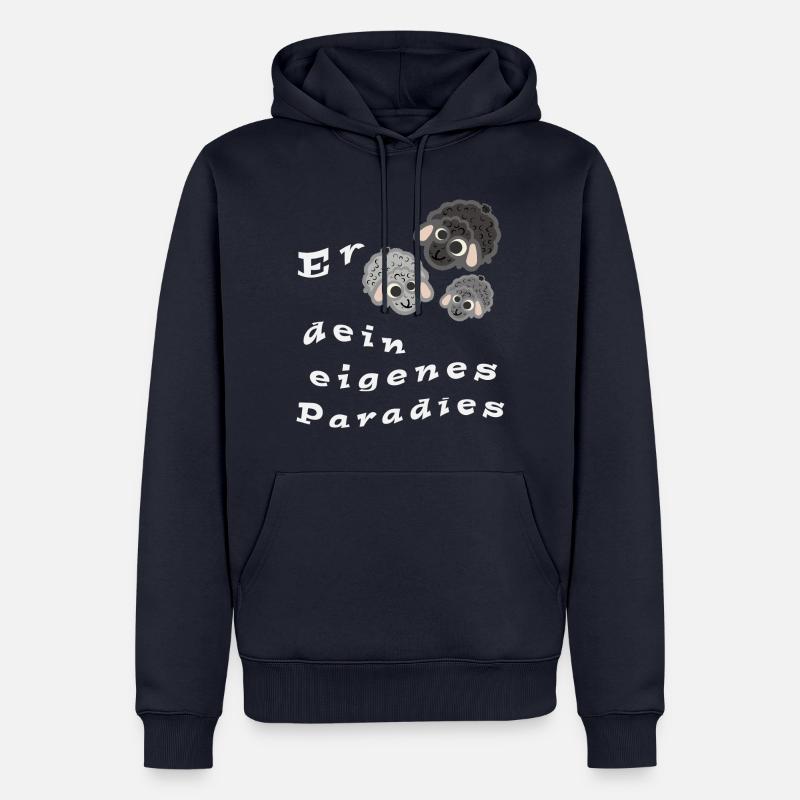 Erschafe dein eigenes Paradies - Männer Premium Bio Hoodie - Navy