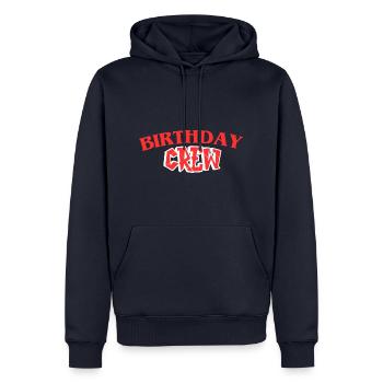 Birthday Crew - Männer Premium Bio Hoodie - Navy - Vorne - Nico (187cm)