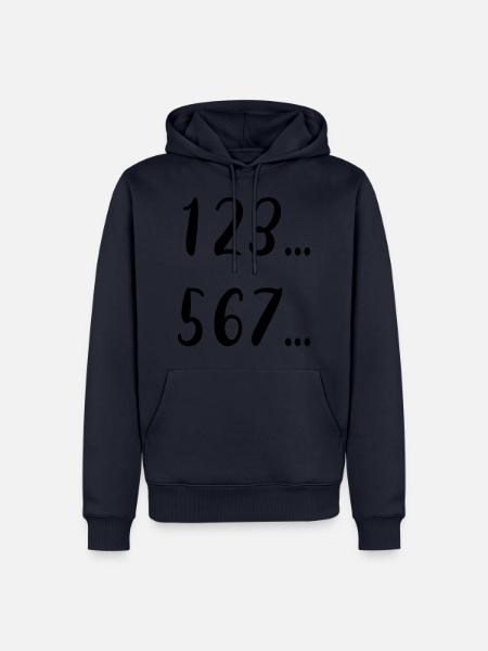 123... 567... Salsa Cubana Design. Dance Design. - Männer Premium Bio Hoodie - Navy
