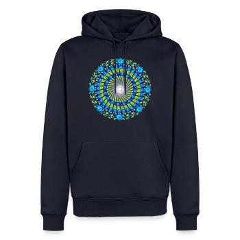 SunshineDream2d - Männer Premium Bio Hoodie - Navy - Vorne - Nico (187cm)