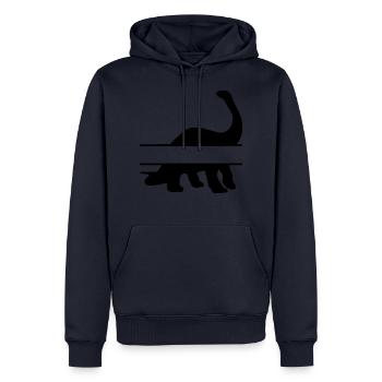 Namesdinosaurier - Männer Premium Bio Hoodie - Navy - Vorne - Nico (187cm)