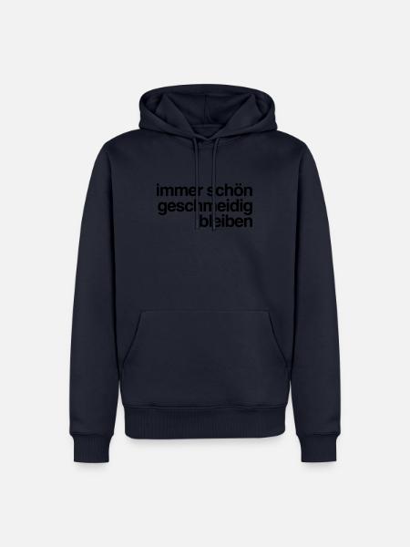 always stay supple - Men’s Premium Organic Hoodie - navy