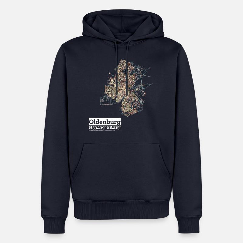 Oldenburg Basic Pastels - Männer Premium Bio Hoodie - Navy