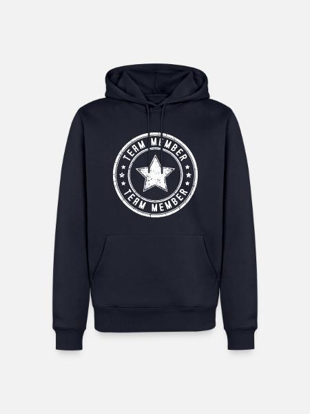 Team Mitglied - Männer Premium Bio Hoodie - Navy