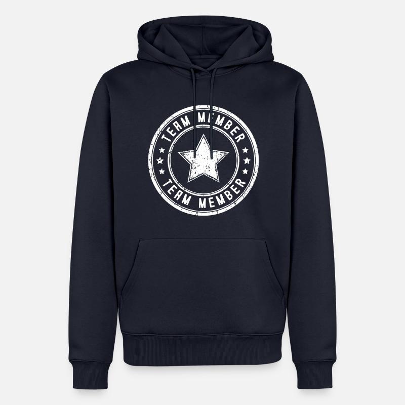 Équipier - Sweat à capuche Premium bio Homme - bleu marine