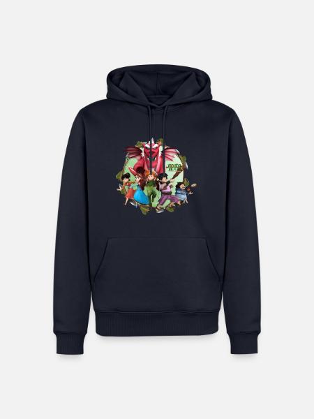 Robin Hood Schlitzohr von Sherwood Gruppe - Männer Premium Bio Hoodie - Navy