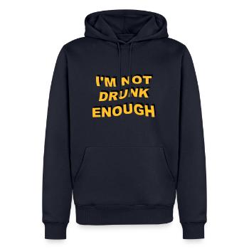 i'm not drunk enough 2 - Männer Premium Bio Hoodie - Navy - Vorne - Nico (187cm)
