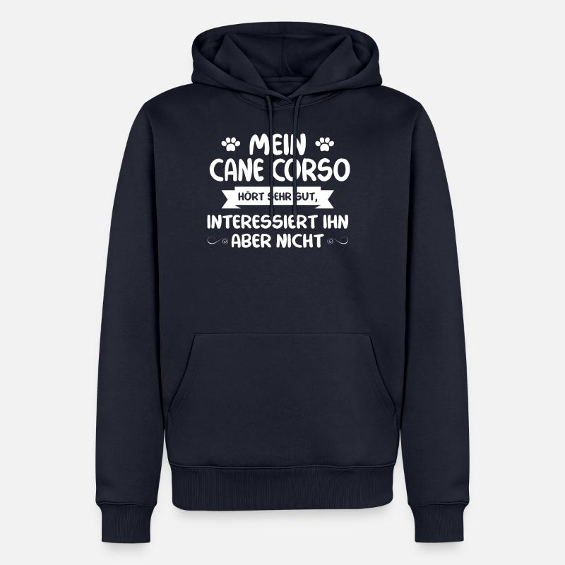Cane Corso - Männer Premium Bio Hoodie - Navy