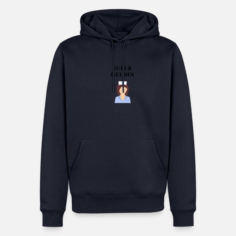 Krankenschwester Superheldin Geschenkidee Heldin - Männer Premium Bio Hoodie - Navy