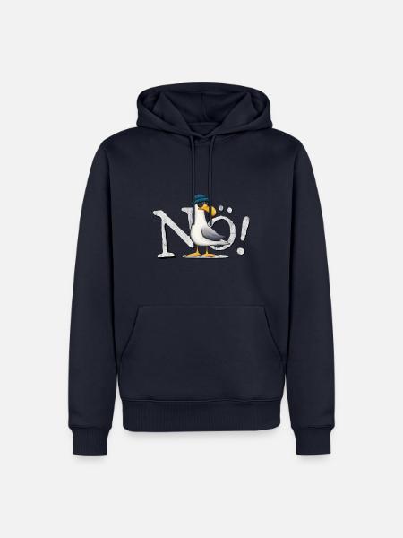 Nö Kein Bock Nordsee Ostsee schlechte Laune Möwe - Männer Premium Bio Hoodie - Navy