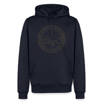 Distracted by Geese Nature Birds Cute Goose - Men’s Premium Organic Hoodie - navy - Front - Nico (187cm)