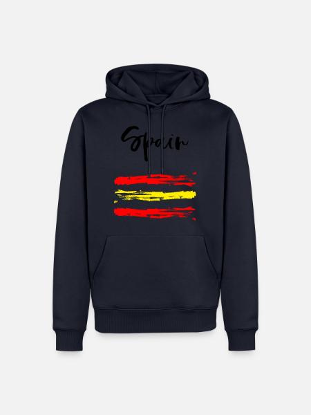 Spain - Spanien - Fußball - Fanshirt - Männer Premium Bio Hoodie - Navy
