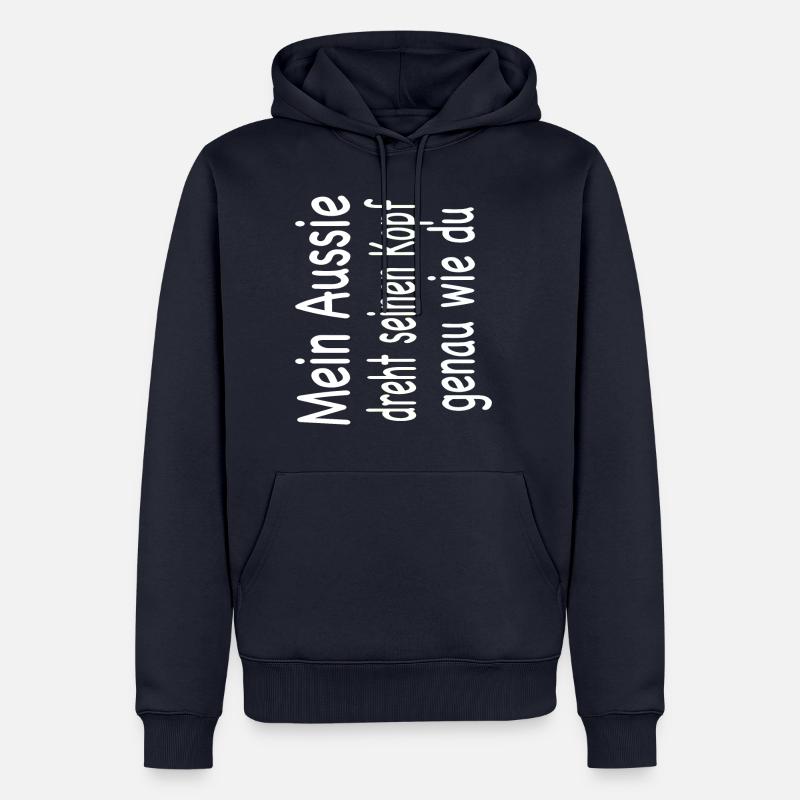 Australian Shepherd - Aussie - Männer Premium Bio Hoodie - Navy