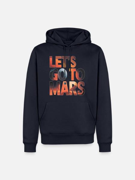 Mars Planet Planeten Sonnensystem - Männer Premium Bio Hoodie - Navy