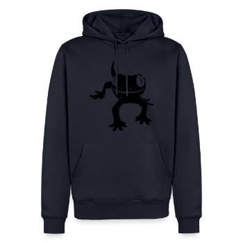 Crested Gecko - Männer Premium Bio Hoodie - Navy - Vorne - Nico (187cm)