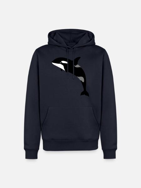jumping orca - Men’s Premium Organic Hoodie - navy