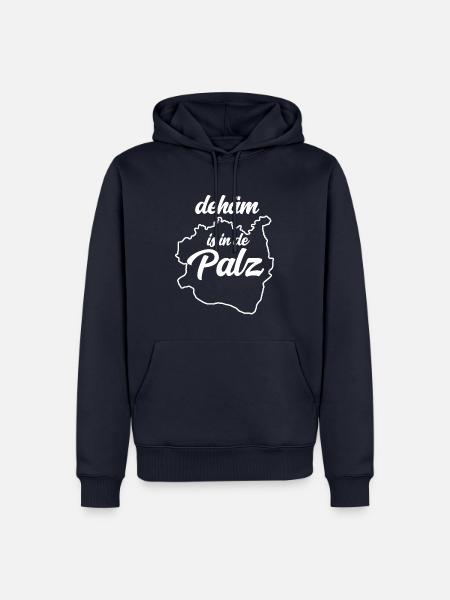 Dehäm is in de Palz - Männer Premium Bio Hoodie - Navy
