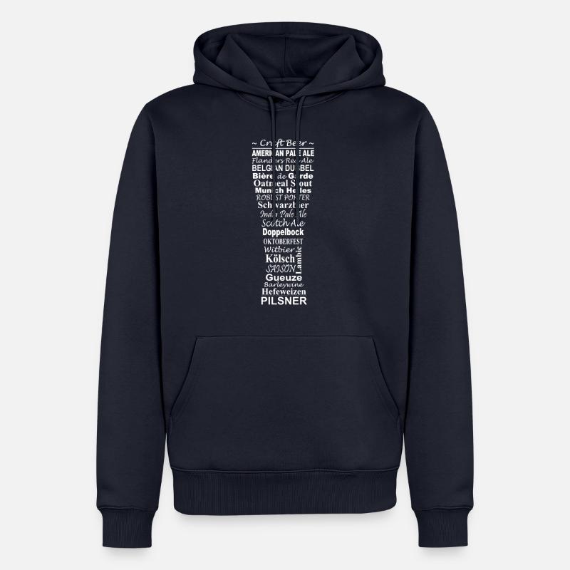 Beer,craft beer - Männer Premium Bio Hoodie - Navy