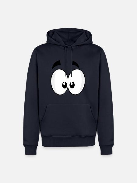 Augen - Männer Premium Bio Hoodie - Navy