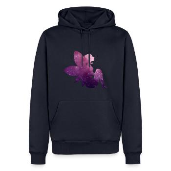 Fee - Männer Premium Bio Hoodie - Navy - Vorne - Nico (187cm)