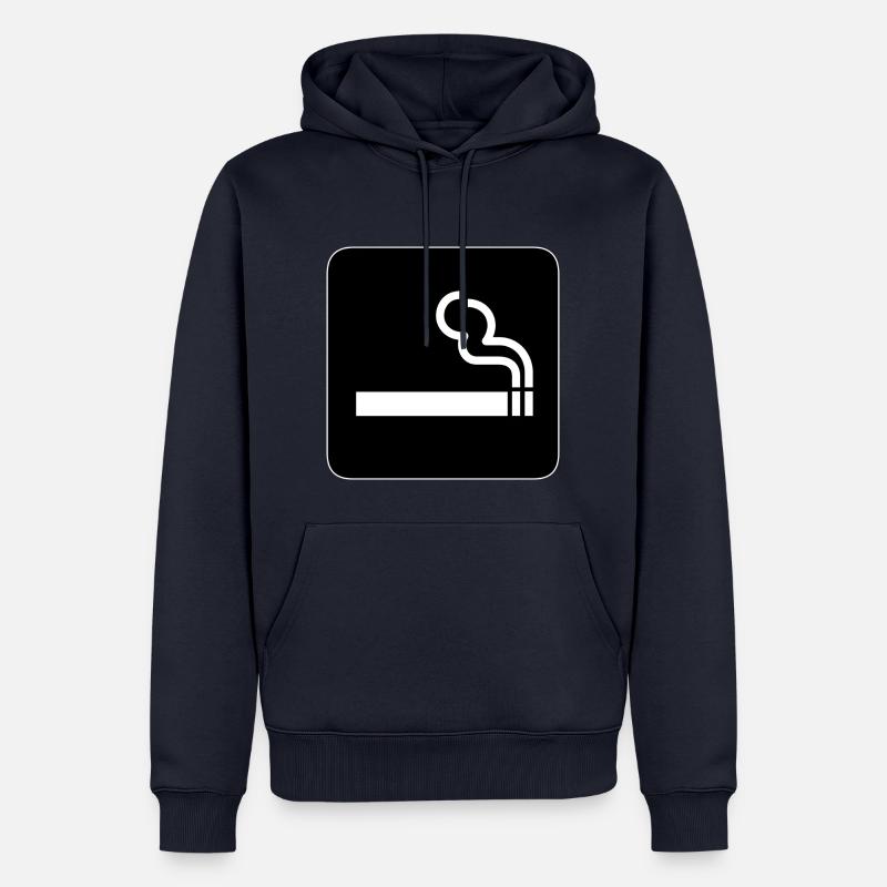 Zigarette! Geschenk Idee Geschenkidee - Männer Premium Bio Hoodie - Navy
