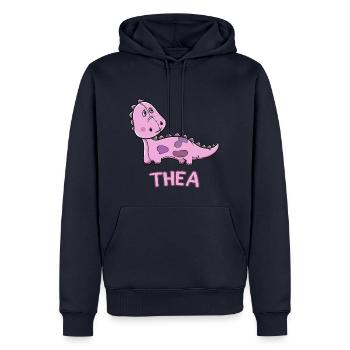 Dinosaurier lustig Kind Thea Geschenk Geburtstag K - Männer Premium Bio Hoodie - Navy - Vorne - Nico (187cm)