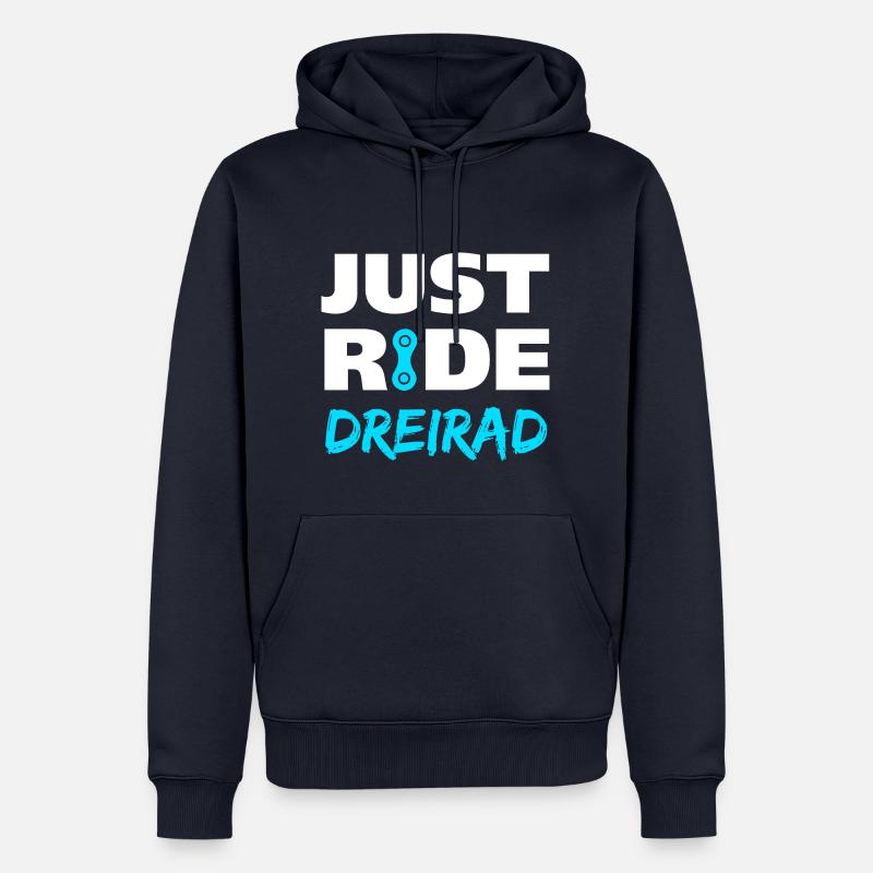 Just ride Dreirad Geschenk - Männer Premium Bio Hoodie - Navy