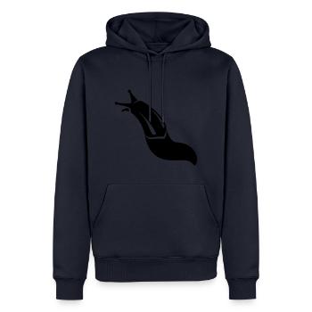 slug - Men’s Premium Organic Hoodie - navy - Front - Nico (187cm)