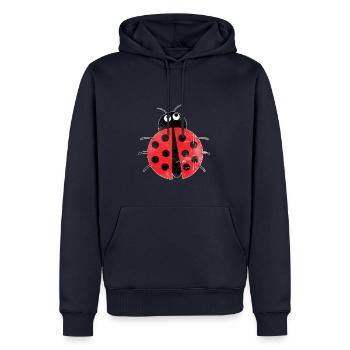 Coccinelle chemise printemps cadeau insecte - Sweat à capuche Premium bio Homme - bleu marine - Devant - Nico (187cm)