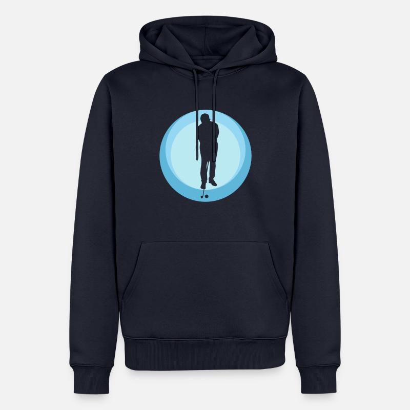Par Putting - Sweat à capuche Premium bio Homme - bleu marine