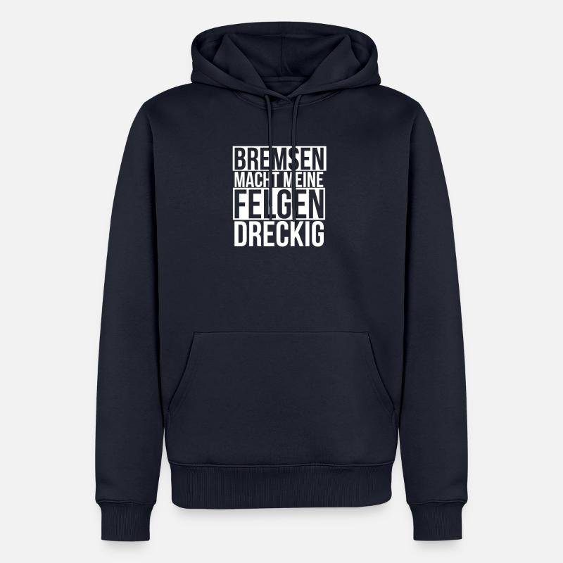 Auto - Männer Premium Bio Hoodie - Navy