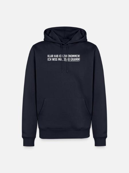 Lustig - Männer Premium Bio Hoodie - Navy