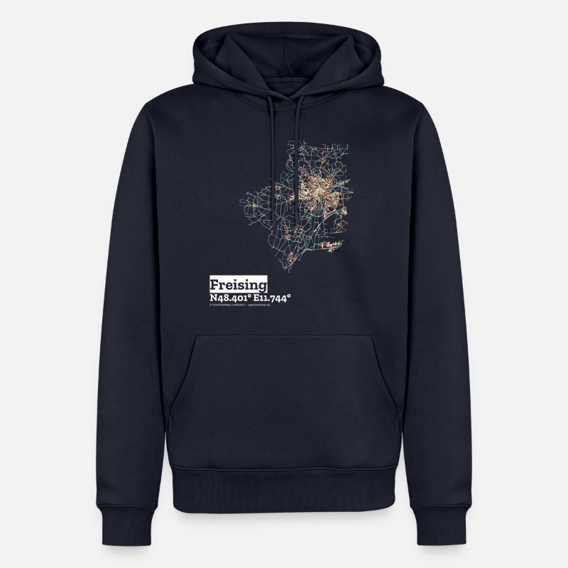 Freising Basic Pastels - Männer Premium Bio Hoodie - Navy