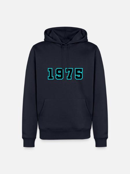 1975 Year Birthday - Men’s Premium Organic Hoodie - navy