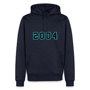 2004 Jahr Geburtstag - Männer Premium Bio Hoodie - Navy - Vorne - Nico (187cm)