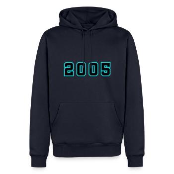 2005 Jahr Geburtstag - Männer Premium Bio Hoodie - Navy - Vorne - Nico (187cm)