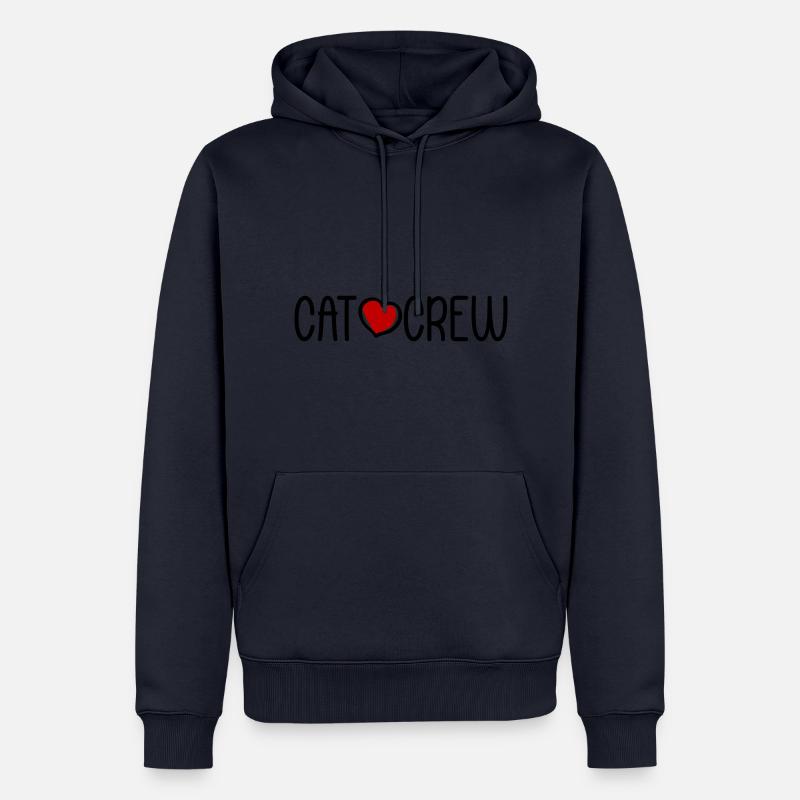 Équipage de chat - Sweat à capuche Premium bio Homme - bleu marine
