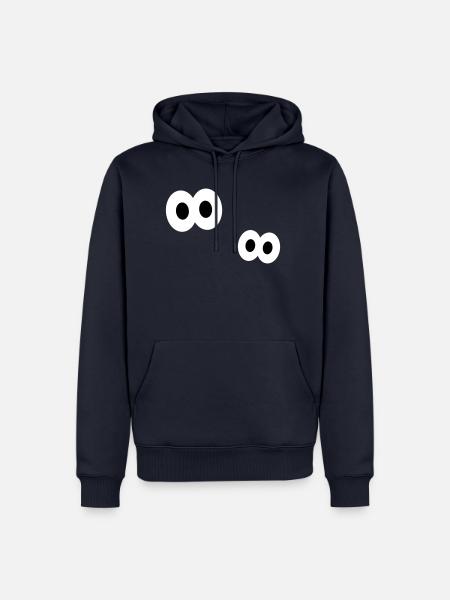 Augen - Männer Premium Bio Hoodie - Navy