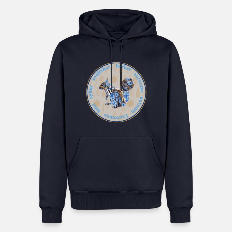 herbst 57 e 262 - Männer Premium Bio Hoodie - Navy