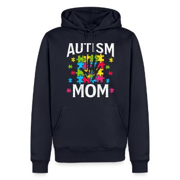 Autism - Men’s Premium Organic Hoodie - navy - Front - Nico (187cm)