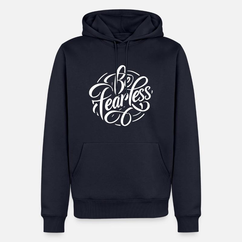 N’ayez peur de rien11 - Sweat à capuche Premium bio Homme - bleu marine