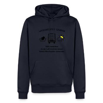waschechter camper womo - Männer Premium Bio Hoodie - Navy - Vorne - Nico (187cm)