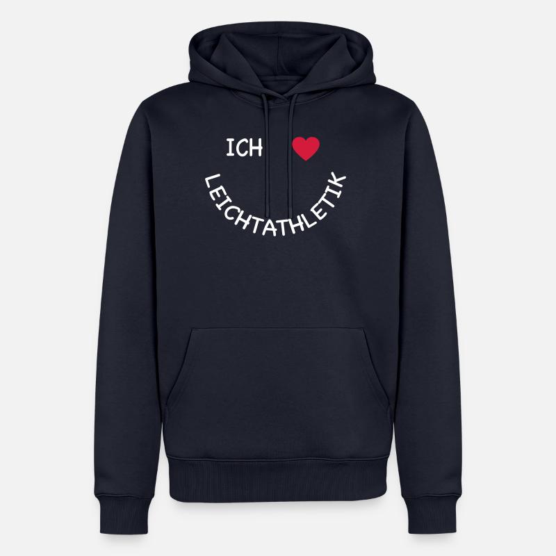 Leichtathletik - Männer Premium Bio Hoodie - Navy