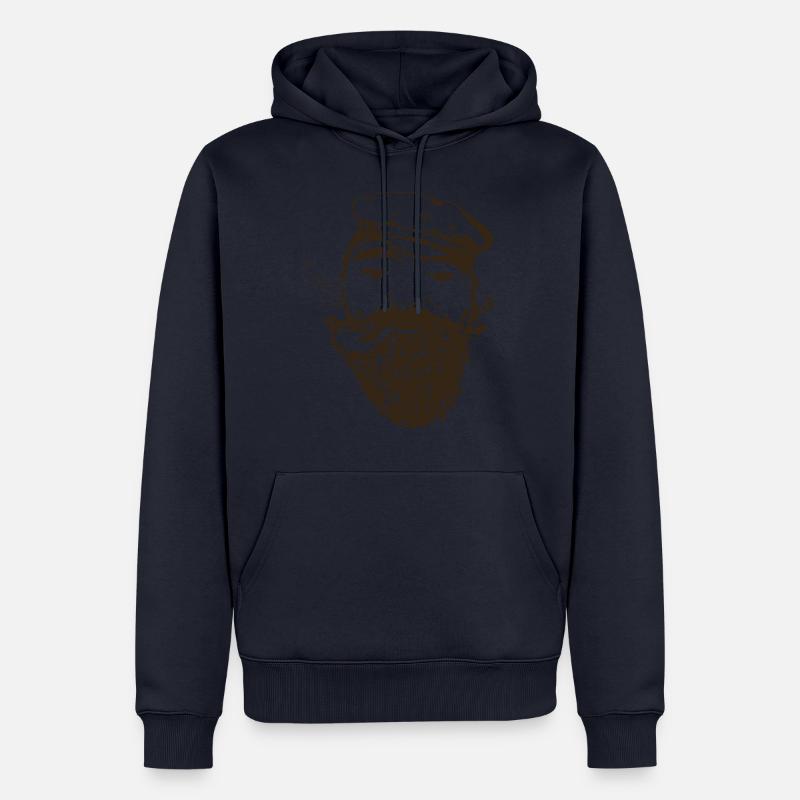 marin - Sweat à capuche Premium bio Homme - bleu marine