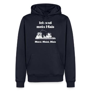 Ich und mein Mais häckseln Landwirt Landwirtschaft - Männer Premium Bio Hoodie - Navy - Vorne - Nico (187cm)