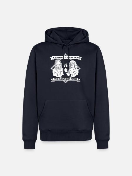 The Culculus Fight Newton vs. Leibniz T-Shirt - Männer Premium Bio Hoodie - Navy