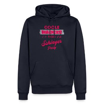 SCHLAGER PARTY OUTFIT KOSTÜME & GESCHENKE - Männer Premium Bio Hoodie - Navy - Vorne - Nico (187cm)