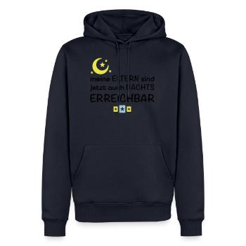 lustige Babysprüche - Männer Premium Bio Hoodie - Navy - Vorne - Nico (187cm)