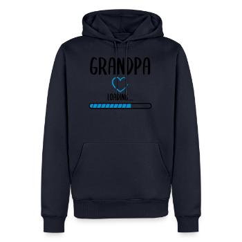 Grandpa surprise - Männer Premium Bio Hoodie - Navy - Vorne - Nico (187cm)
